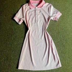 Pink midi dress